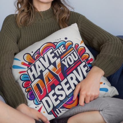 Motivational Square Pillow