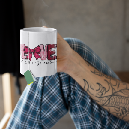 Christian Gift, Love Like Jesus Ceramic Mug, Ceramic Mug