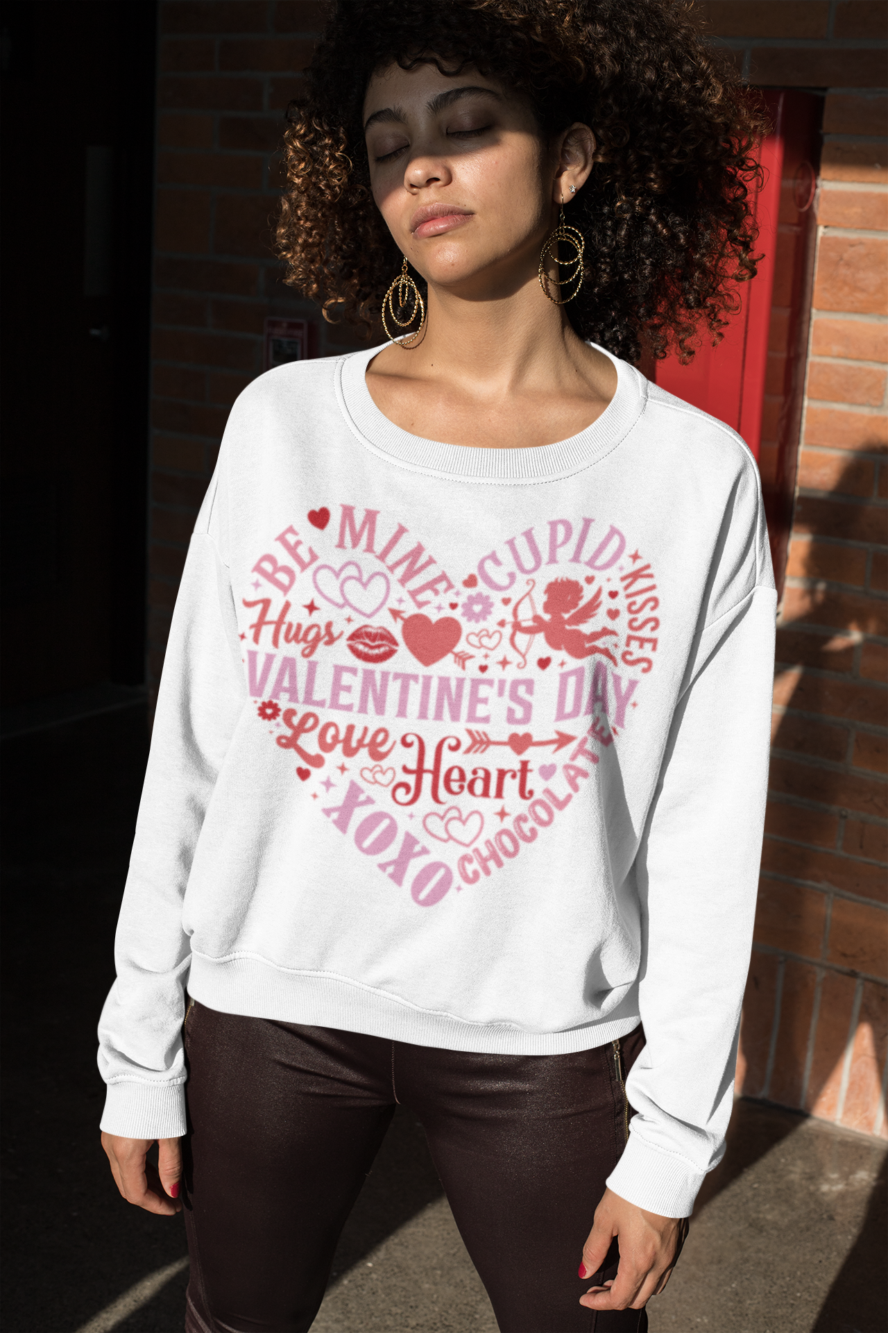 20250103175254-1efc9fb8-ef19-69ca-9ac7-2a2bb39261b6.png Unisex Lightweight Valentine’s Day Sweatshirt - Heart & Love Design - Image 1