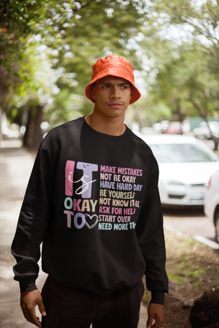 Retro-Inspired Motivational Sweatshirt
