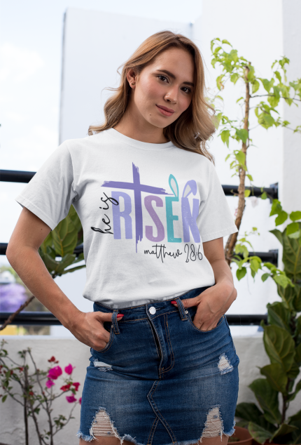 He Is Risen Unisex Garment-Dyed T-Shirt